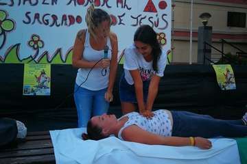 Éxito del taller sobre primeros auxilios en La Garita (Foto TA)